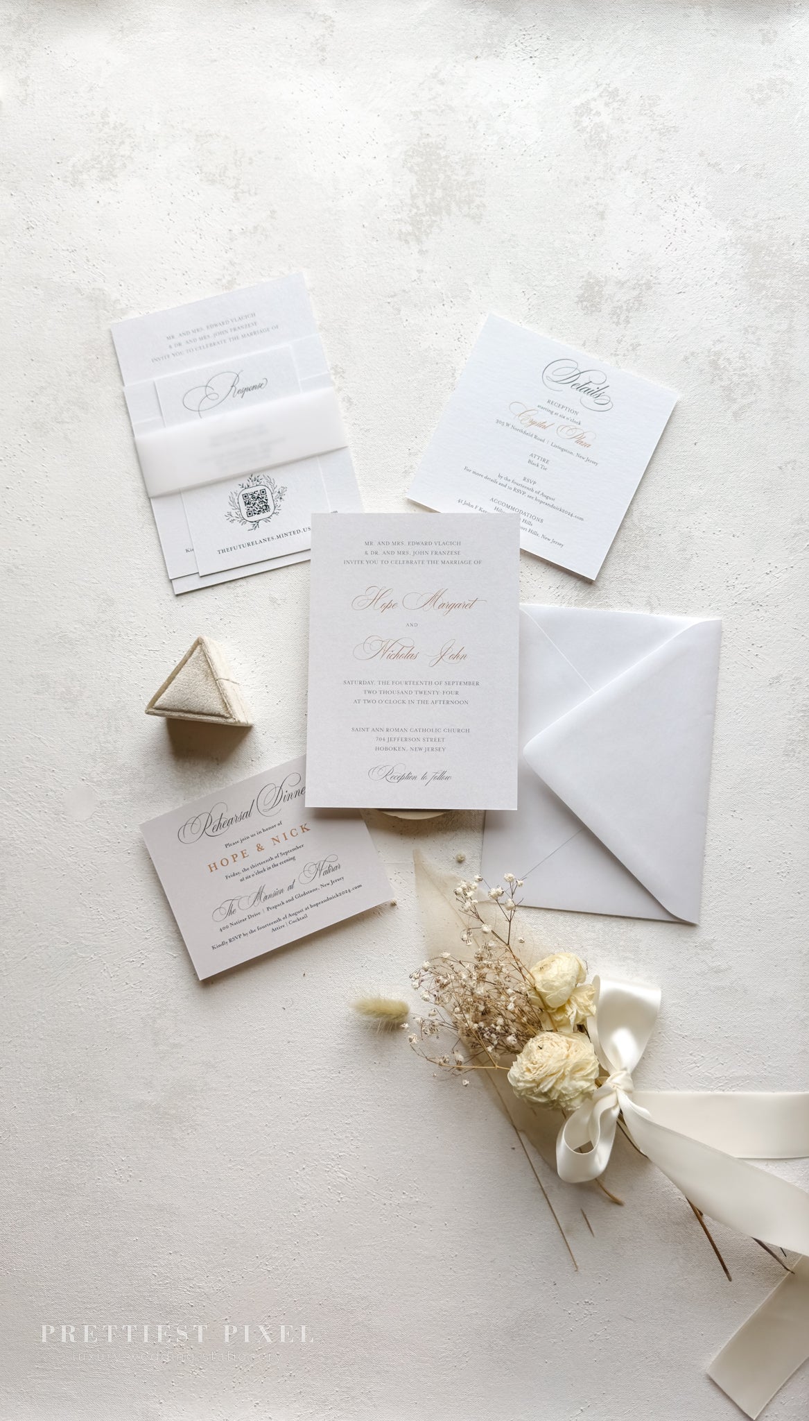 Digitally Printed Elegant Wedding Invitations | Style 34