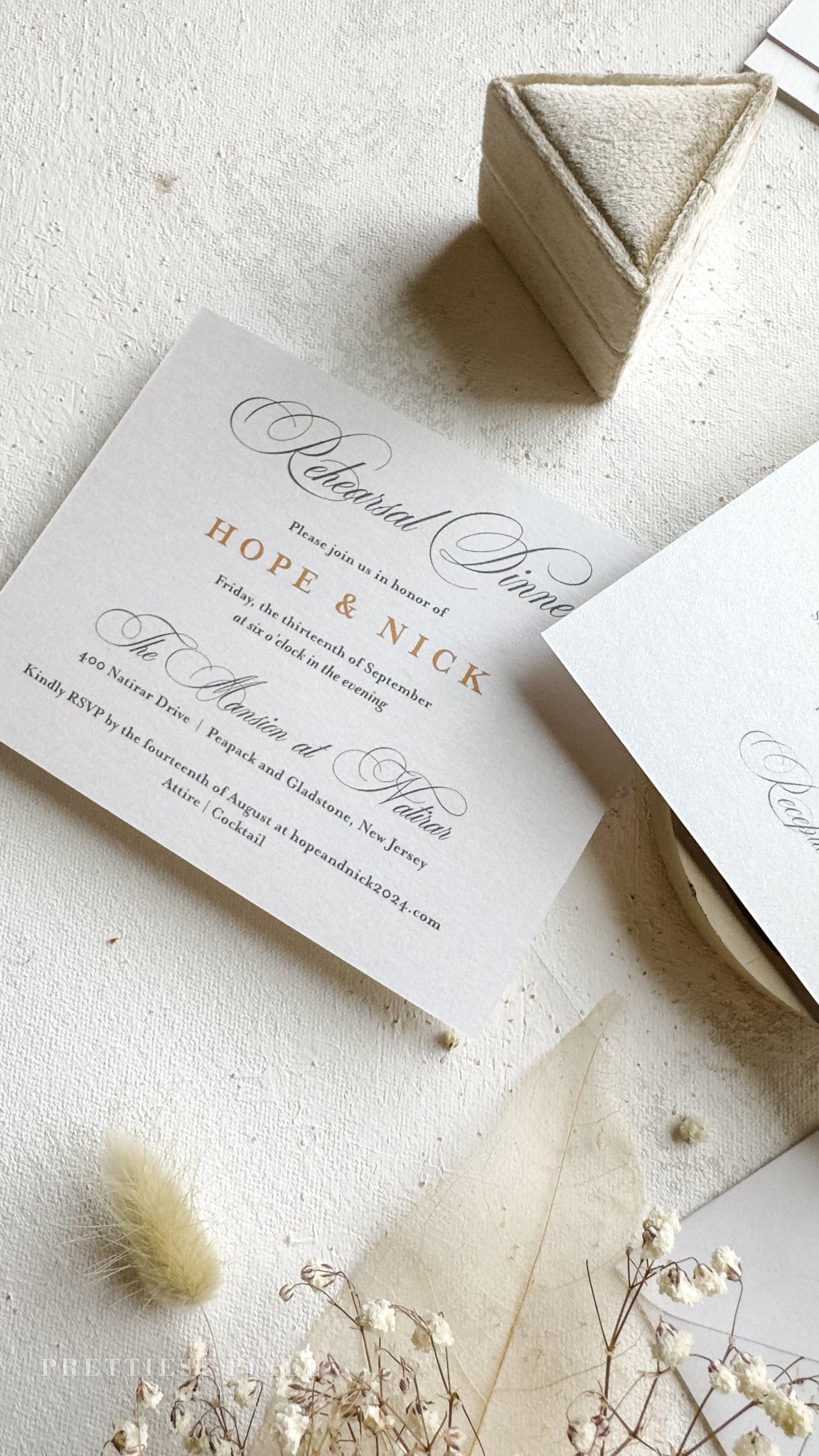 Digitally Printed Elegant Wedding Invitations | Style 34