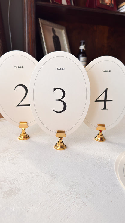 Ivory Wedding Table Numbers Numerical | PRINTED - Style 298