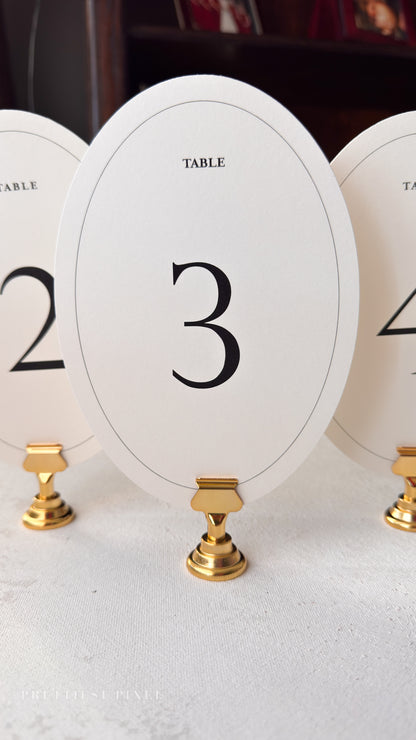 Ivory Wedding Table Numbers Numerical | PRINTED - Style 298