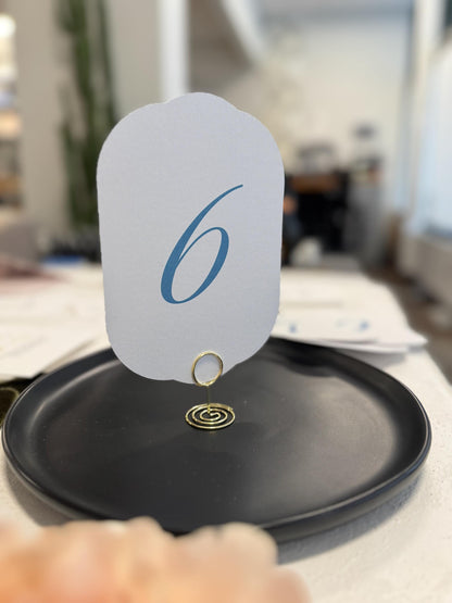 Wedding Table Numbers PRINTED -  Style 35