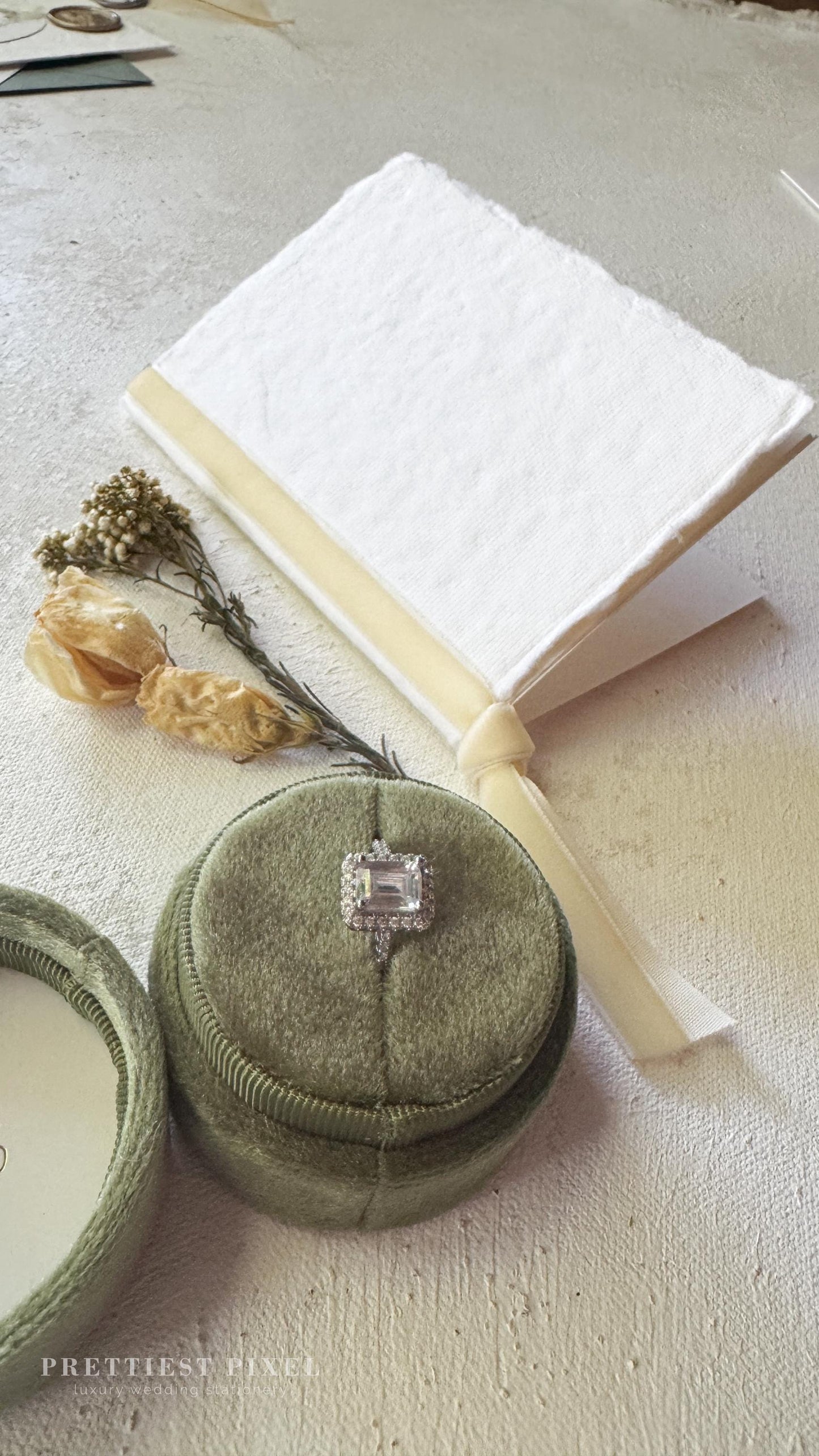 Handmade Paper Officiant Vow Books: Wedding Booklets (Set of 1)