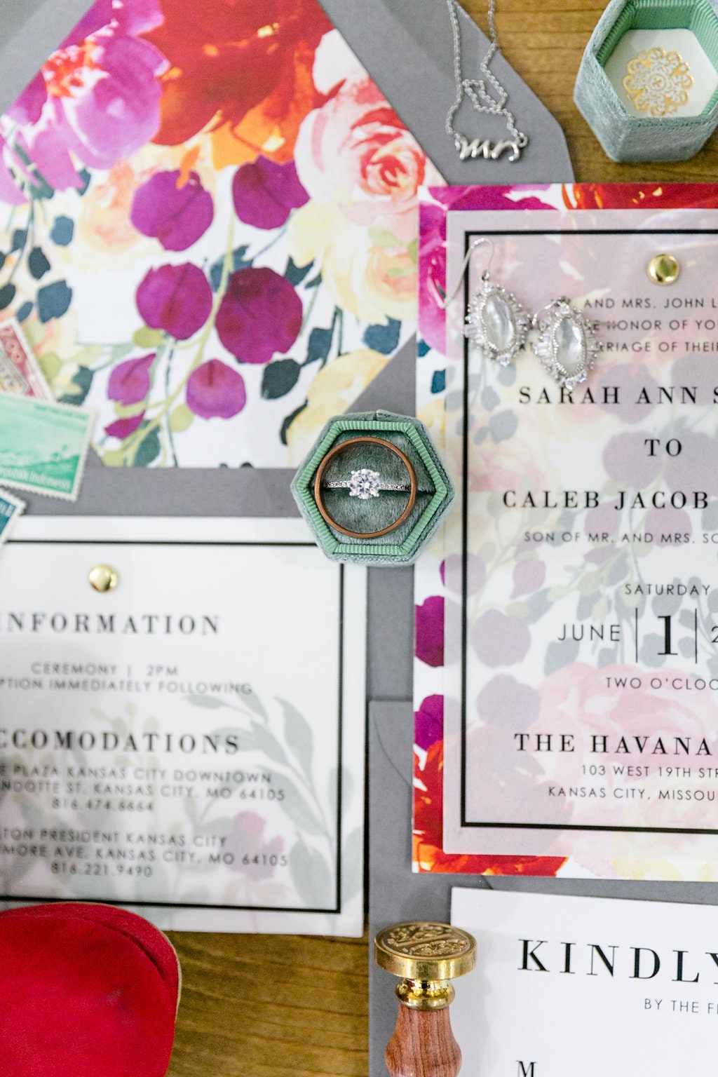 Wedding Invitations Vibrant Colorful Wedding Invitations  |  Wedding Invites  | Style 40