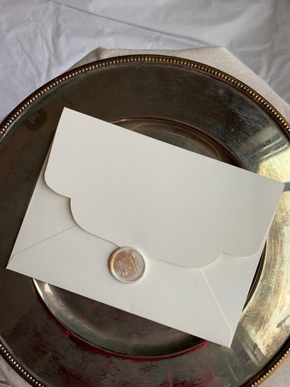 Thick Envelope for Invitations | Ivory Cream, Cardstock Envelope - Card Stock Envelope Set of 20