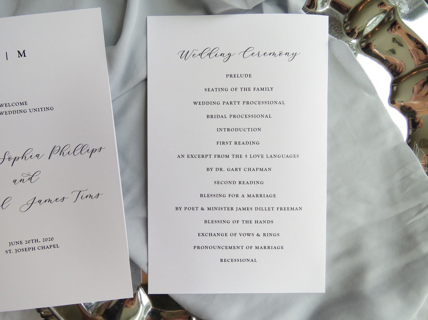 Printed Wedding Programs  |  wedding programs  |  ceremony program  |  programs - Style Programs |  SET OF 10