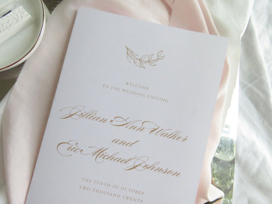 Wedding Programs  | ceremony program  |  programs - Style Programs -