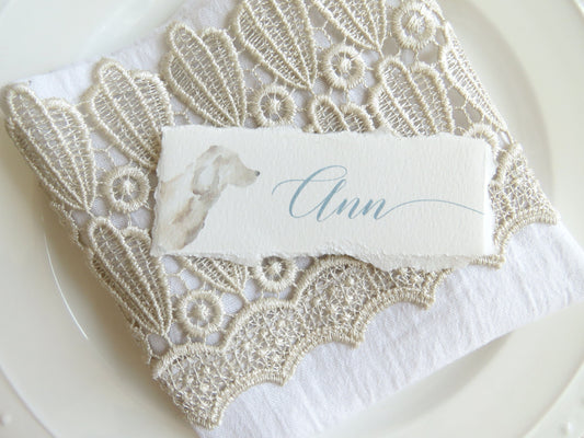 Wedding Name Cards | Wedding Place Cards Name Escort Cards - Puppy