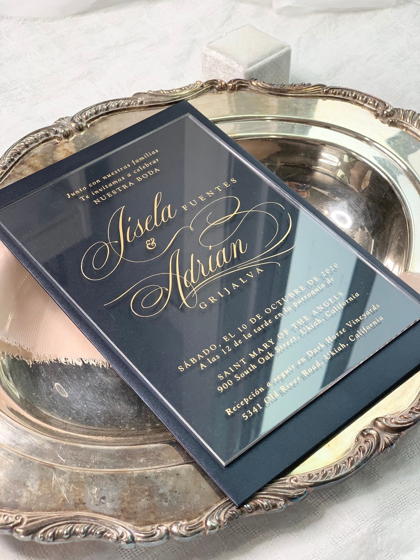 Acrylic Wedding Invitation | Invites  | Custom Invitations | Invitation Card | Elegant Invitations Style 47