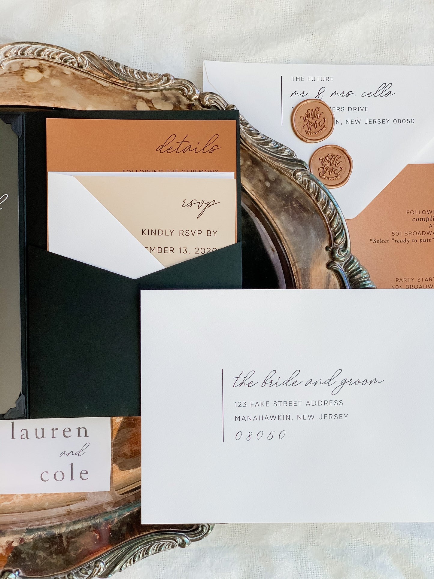 Acrylic Wedding Invitation | Acrylic Card |  Custom Invitations | Invitation Card | Elegant Invitations - Style 69 - Option 3a