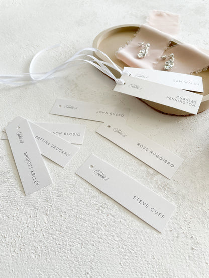 Wedding Name Cards | Wedding Place Cards Name Tags for Wedding 3.5x1 inches - Style 218
