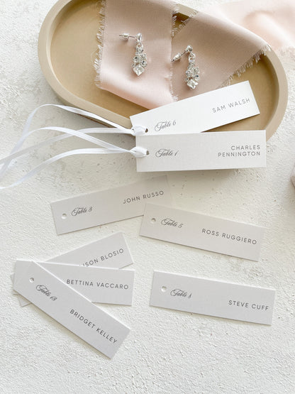 Wedding Name Cards | Wedding Place Cards Name Tags for Wedding 3.5x1 inches - Style 218