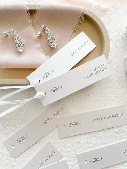 Wedding Name Tags | Set of 10 | Wedding Place Cards Name Tags for Wedding 3.5x1 inches - Style 218