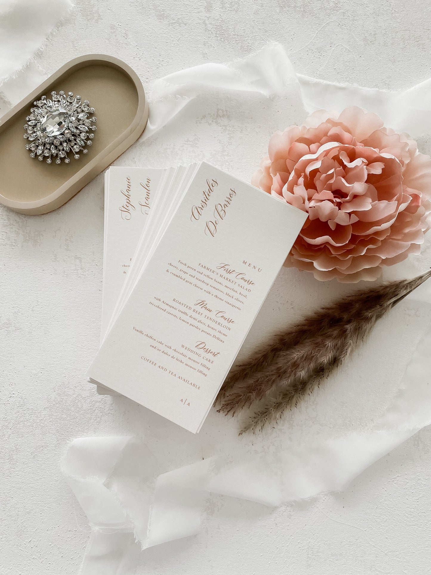 Wedding Menus | Dinner Menus | Custom Name Cards | Menu Namecards - Set of 10
