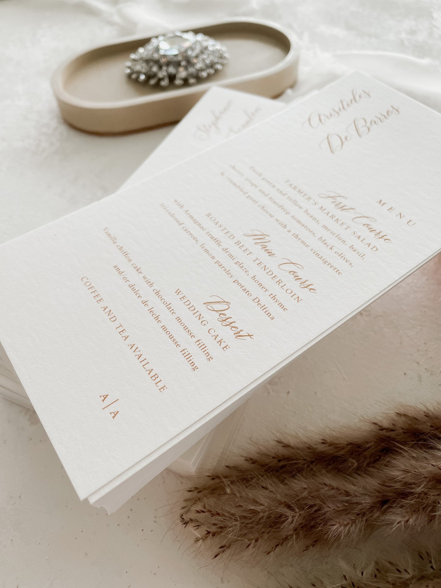 Wedding Menus | Dinner Menus | Custom Name Cards | Menu Namecards - Set of 10