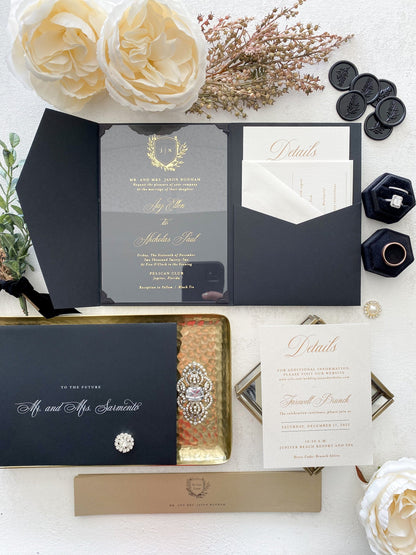 Classic Pocket Wedding Invitations | Style 401