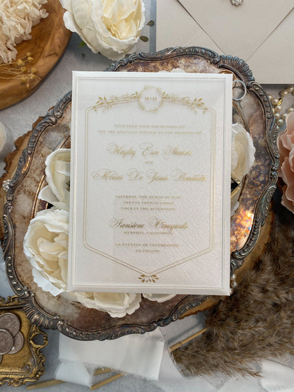 Acrylic Wedding Invitation |  |  Custom Invitations | Elegant Invitations Style 219 - Option 1
