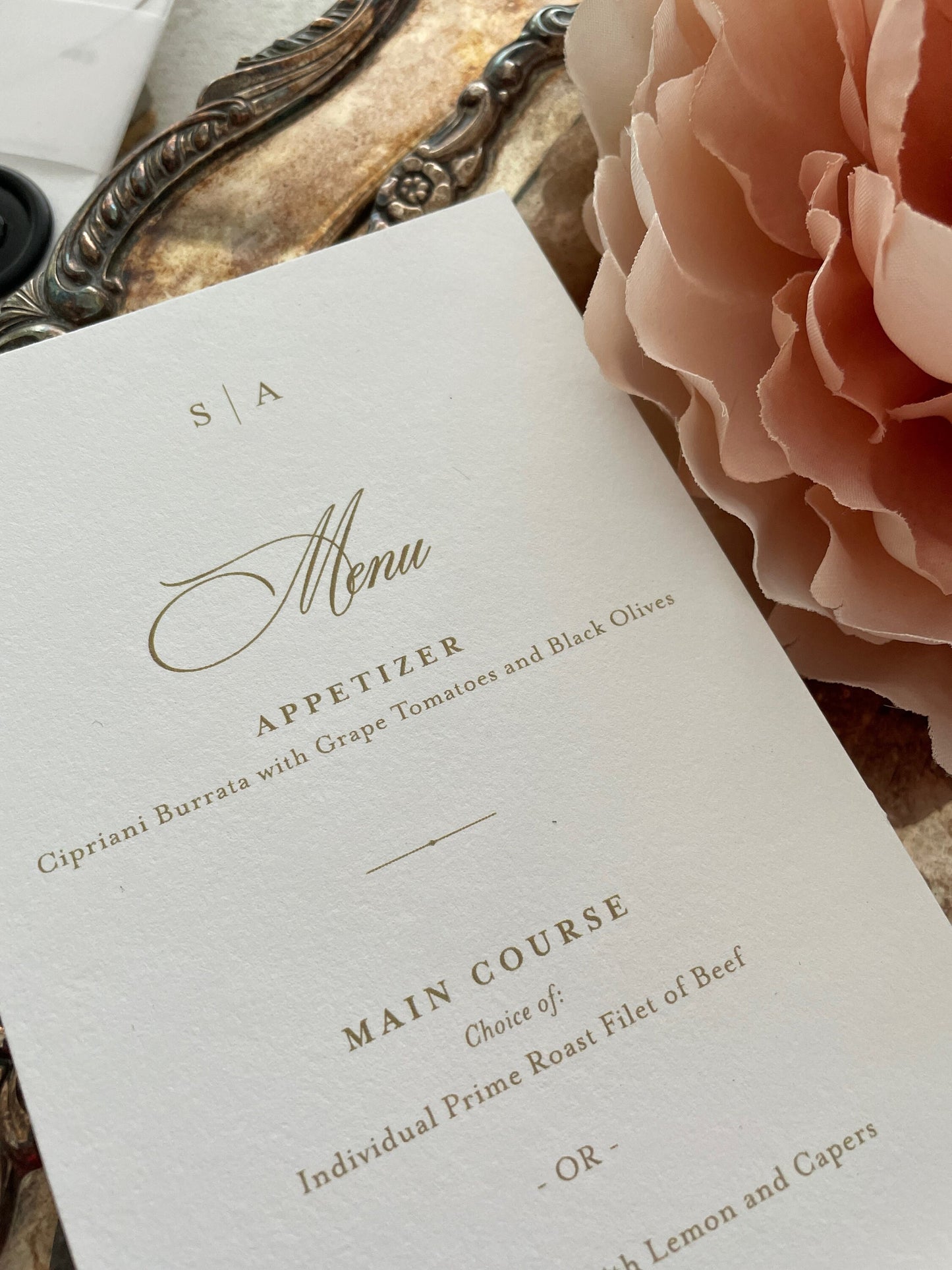 Wedding Menu | reception menu | dinner menu | table menu |  Style 97   |  SET OF 10