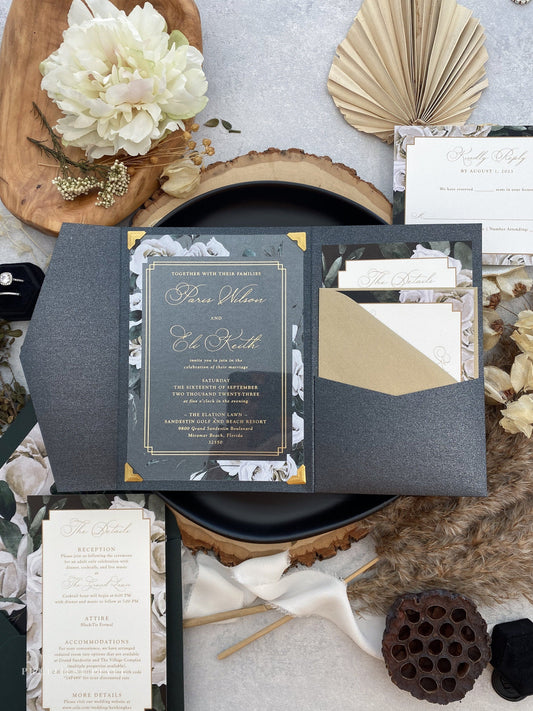 Elegant and Formal Acrylic Invitations | Style 224