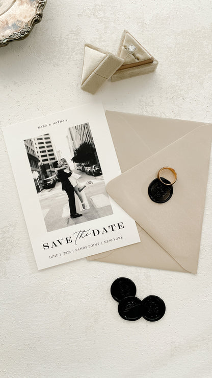 Save the Date - Wedding Save the Date Engagement Invitation Wedding Papers Style 18