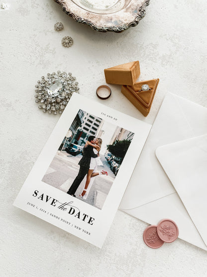 Save the Date - Wedding Save the Date Engagement Invitation Wedding Papers Style 21