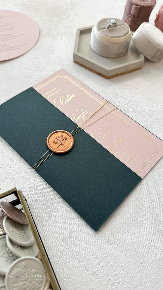 Emerald Wedding Invitations | Style 73