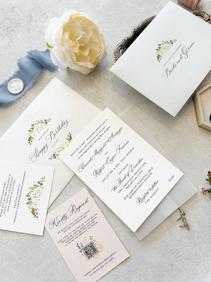 Acrylic Wedding Invitation | Acrylic Card |  Clear Invitations  | Custom Invitations | Invitation Card | Elegant Invitations - Style 78
