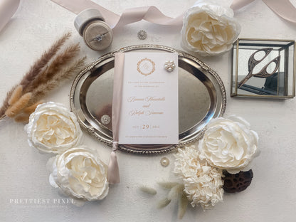 Champagne Wedding Programs  | wedding programs  |  ceremony program  |  programs -  Style 106