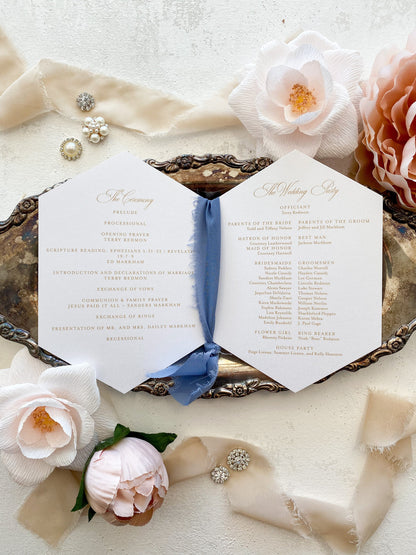 Wedding Programs  | wedding programs  |  ceremony program  |  programs - City Wedding Style 04_Nicolette