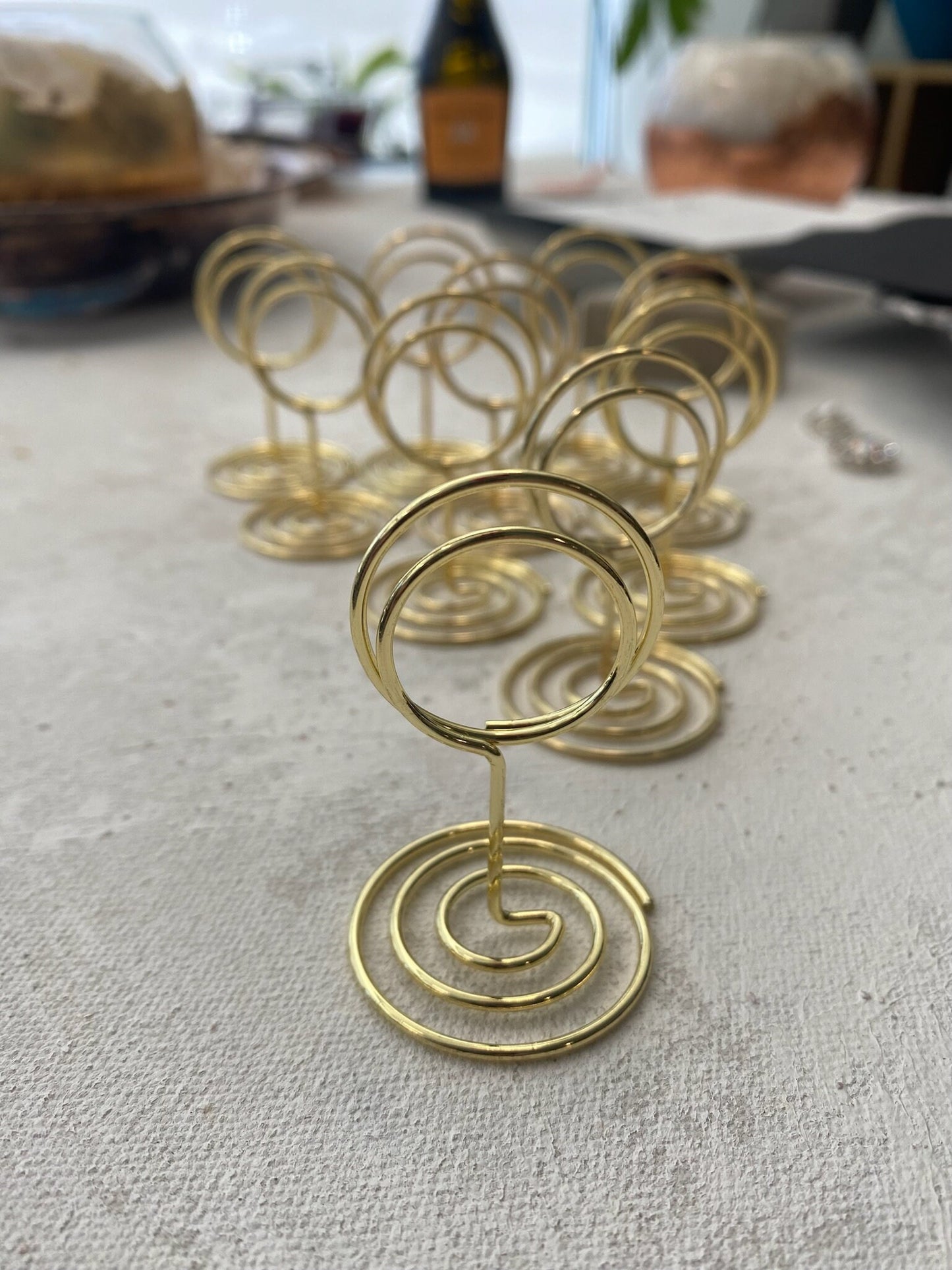 Gold Table Number Holders
