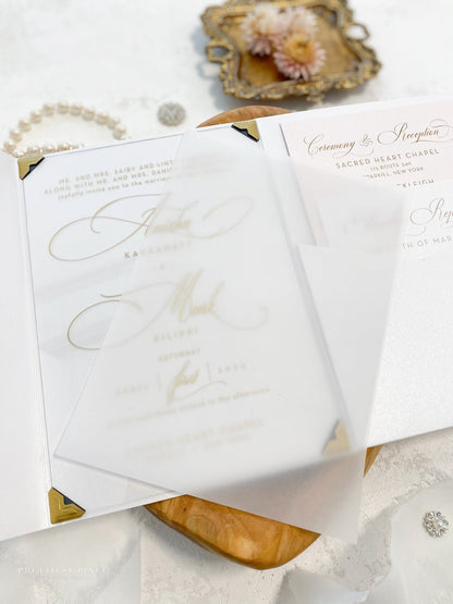 Vellum Slip Sheets for Invitations - Set of 20