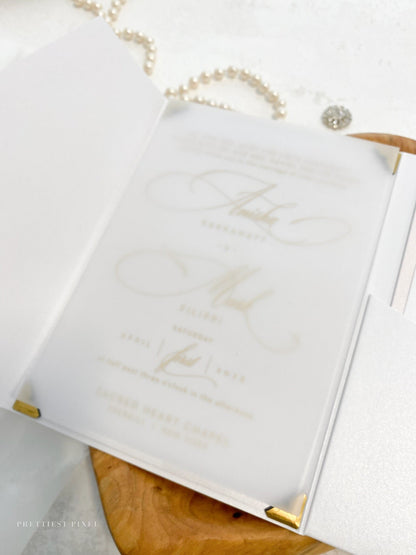 Vellum Slip Sheets for Invitations - Set of 20