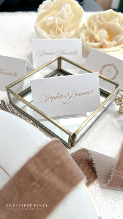 Wedding Folded Place Cards | Wedding Name Card Name Tags - Style 106