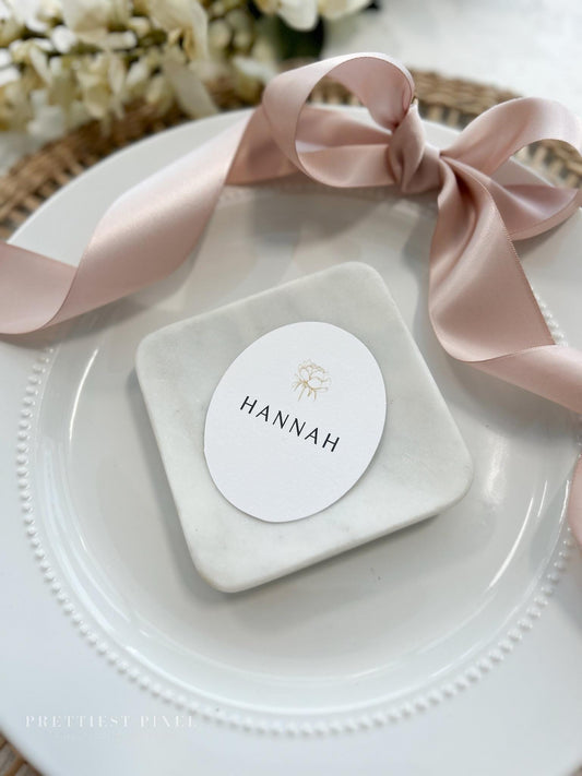 Personalized Oval Place Cards | Style 886