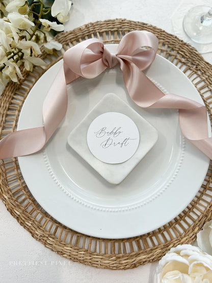 Custom Circle Place Cards |  - Style 102