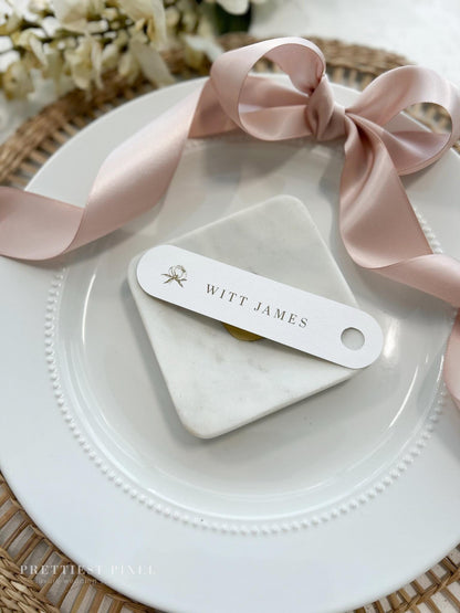 Rounded Rectangle Place Cards | Elegant Die-Cut Name Cards Name Tags - Style 306