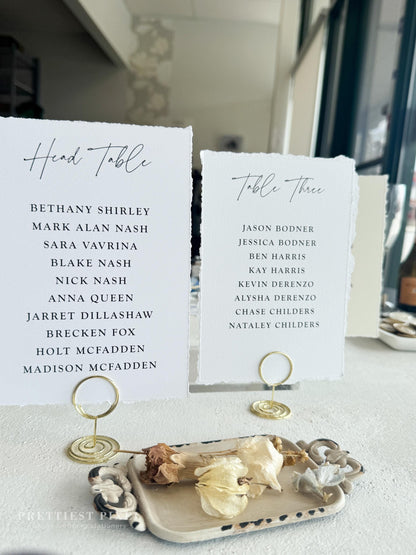 Wedding Seating Chart Style 283 – Elegant Custom Table Numbers for Reception Decor