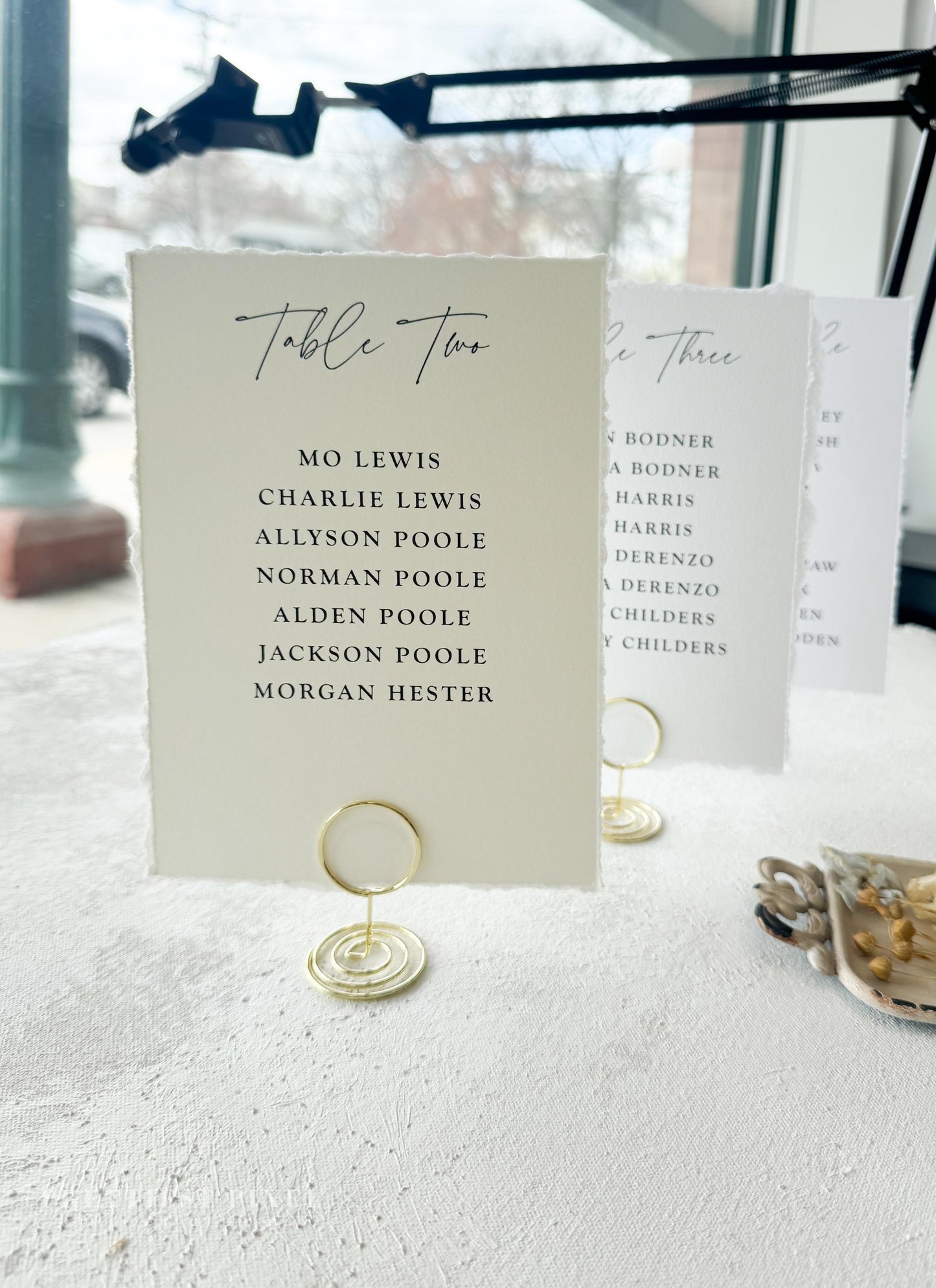 Wedding Seating Chart Style 283 – Elegant Custom Table Numbers for Reception Decor