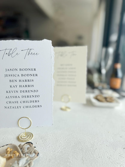 Wedding Seating Chart Style 283 – Elegant Custom Table Numbers for Reception Decor