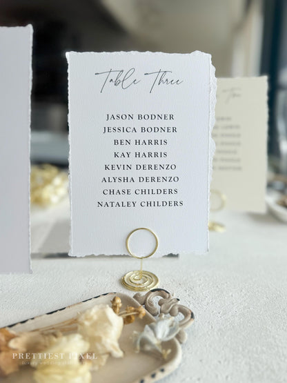 Wedding Seating Chart Style 283 – Elegant Custom Table Numbers for Reception Decor