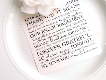 Wedding  Thank You Card | Wedding Thank You Card | Thank You Card | Thank You - Style TY67   | SET OF 10