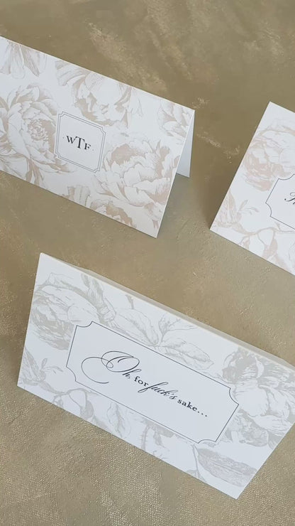 Stationery Notecard Gift Set - Fresh Hell, A Four Letter Collection