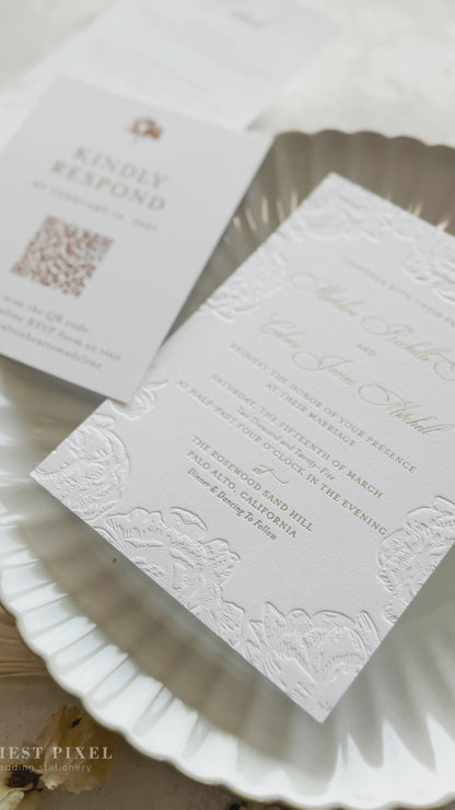 Letterpress Wedding Invitations | Style 2321