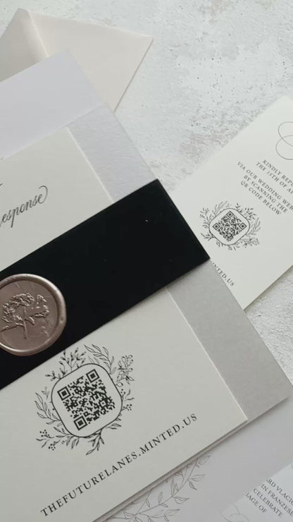 Digitally Printed Elegant Wedding Invitations | Style 312